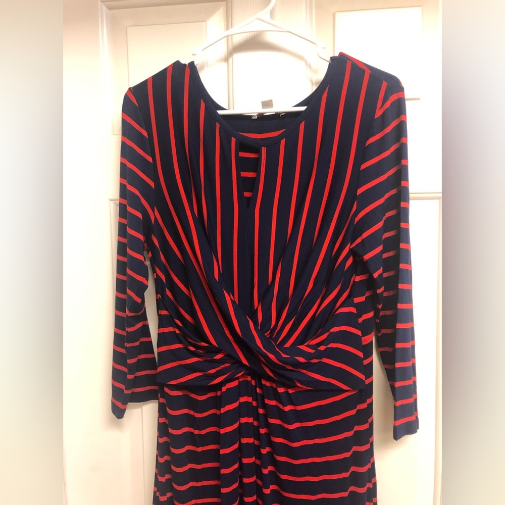 Red and blue size lg maxi dress